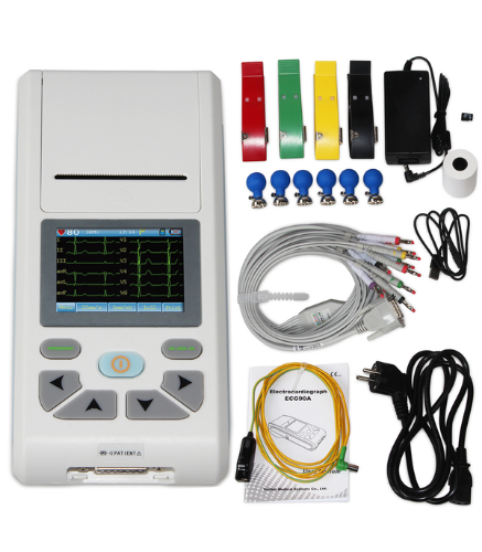Electrocardiografo Electrocardiografo: Por su amplia autonomía, permite realizar múltiples procedimientos y examinación al paciente sin necesidad de apagar el equipo.