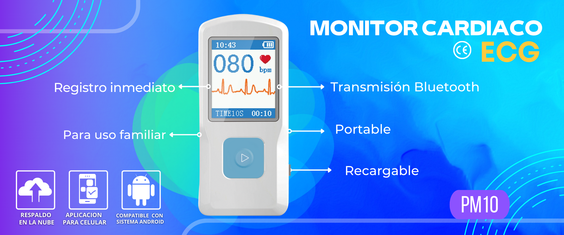 Portátil Monitor portátil cardíaco