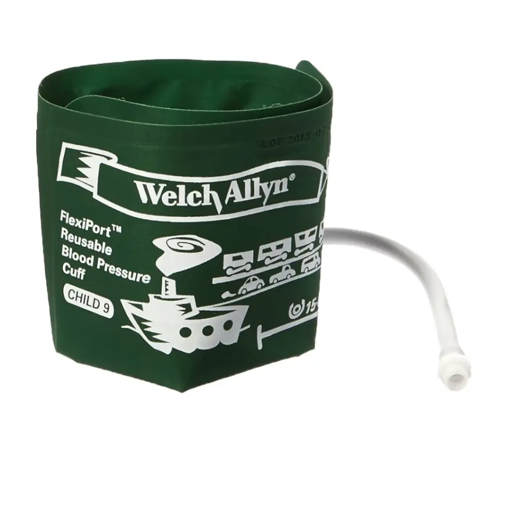 [REUSE-09] Brazalete para tensiometro aneroide FlexiPort, pediátrico 15-21 cm , Welch Allyn.webp