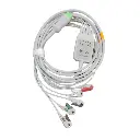 [040-000915-01] Cable 5 lead de ECG con conector de clip reutilizable (integral)antidesfibrilaciónAHA, (1).webp