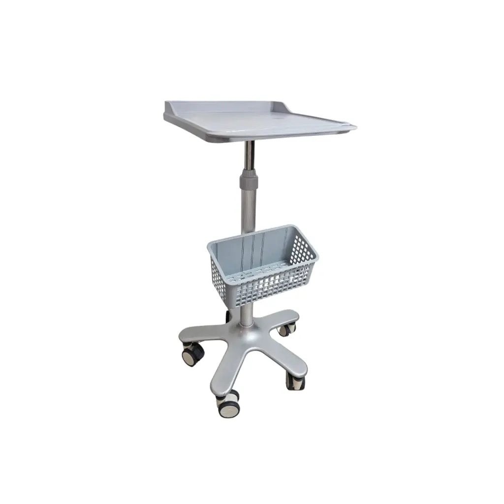 1 [TR600] Coche de transporte equipos, ABS - Aluminio, altura regulable. Viamed.webp