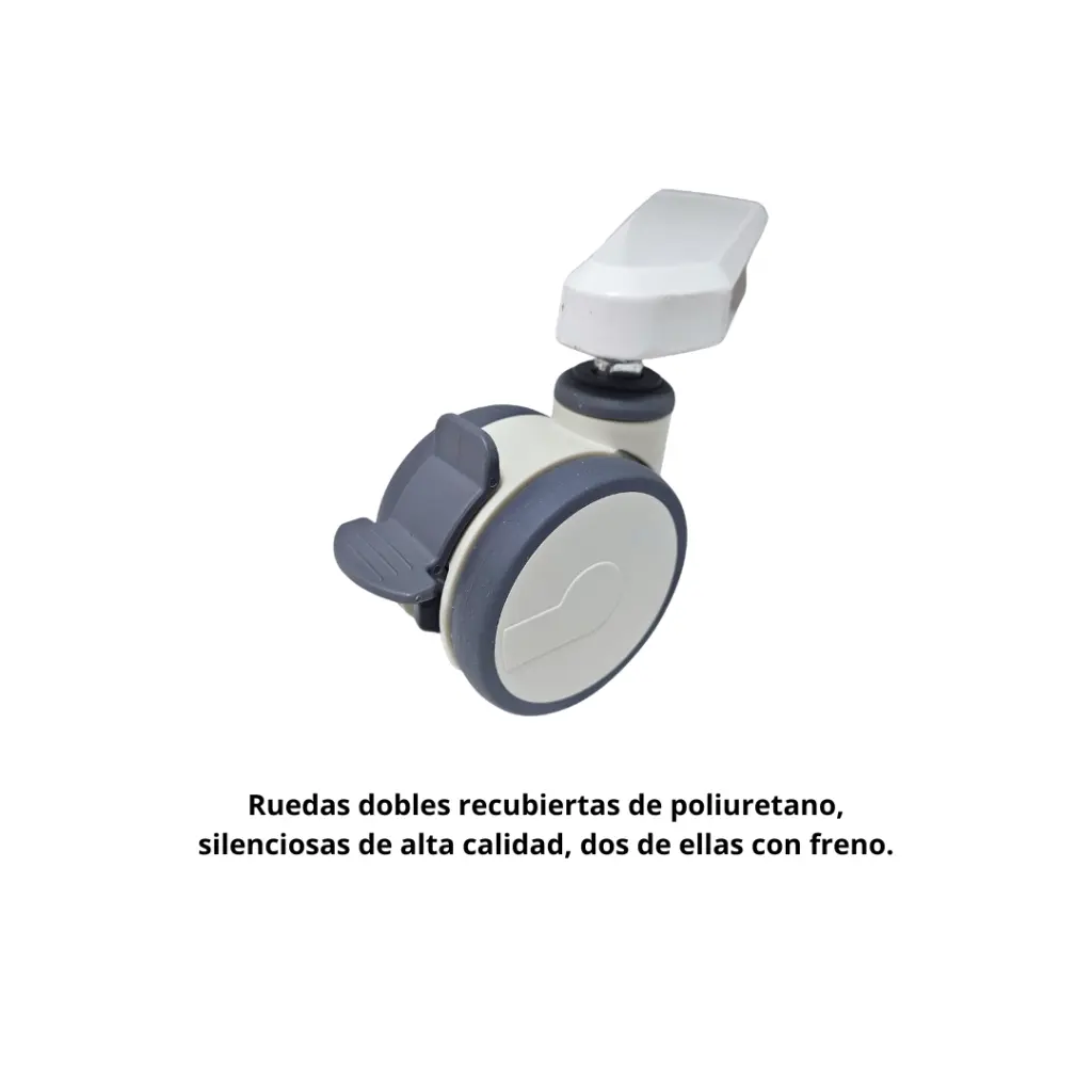 [TR800] Coche de transporte ABS - Aluminio, altura regulable. Viamed (4).webp