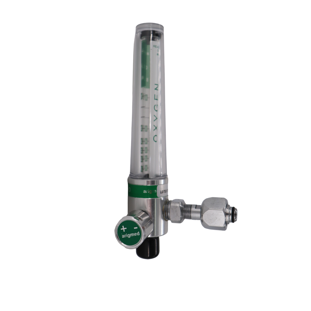 Flujometro de oxigeno, 0 - 7 LPM, pediatrico, conector DISS, Arigmed-4