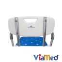 Silla de baño con espaldar y apoyabrazos, K&I