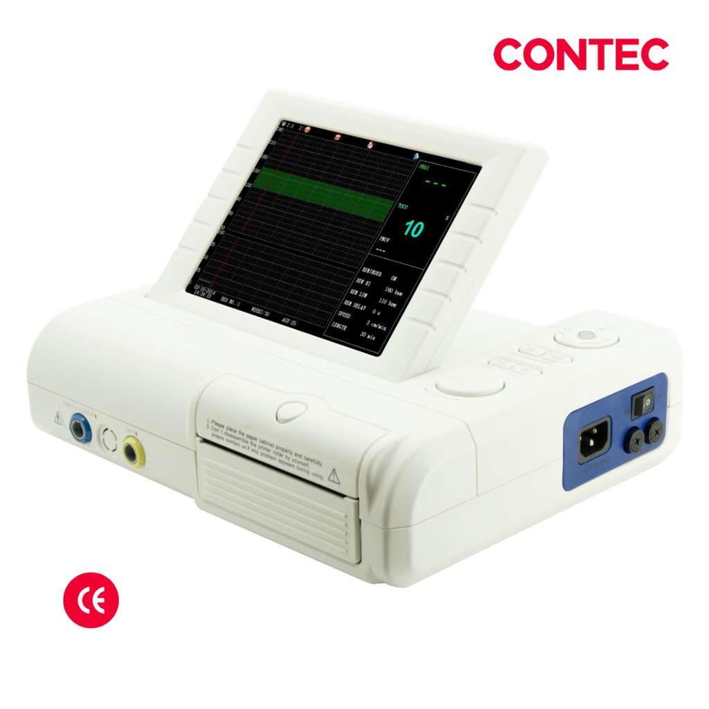 Monitor fetal, FHR, Toco, movimiento fetal, pantalla 8 pulgadas, CONTEC-3