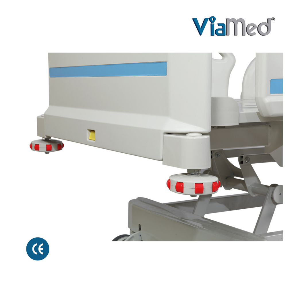 Cama electrica 3 funciones, barandas de ABS. Viamed