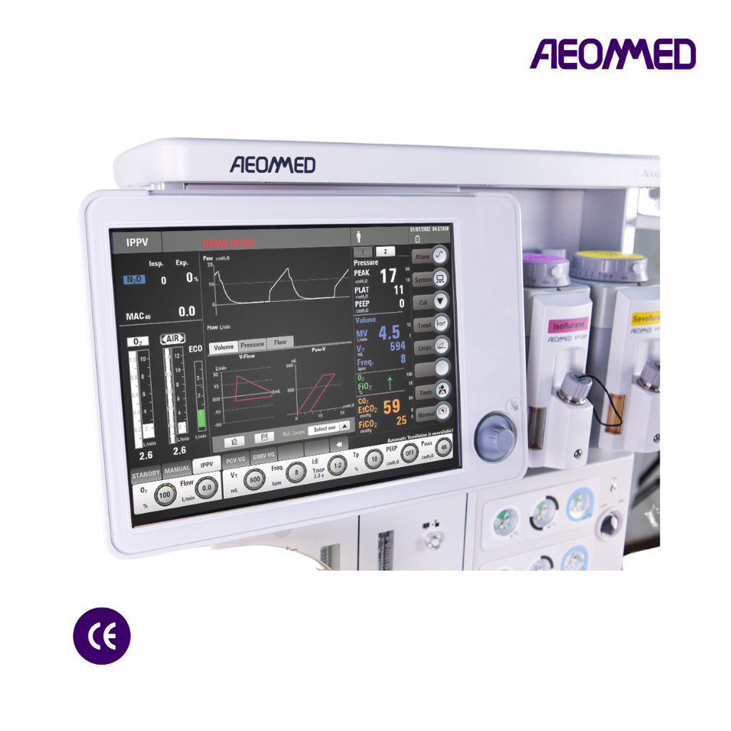 Maquina de anestesia, flujometros digitales. Aeonmed