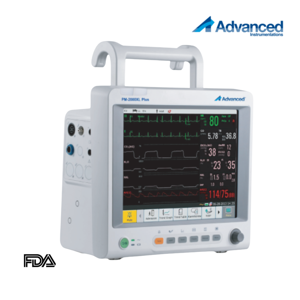 ​​Monitor multiparámetros 12" preconfigurado. Advanced