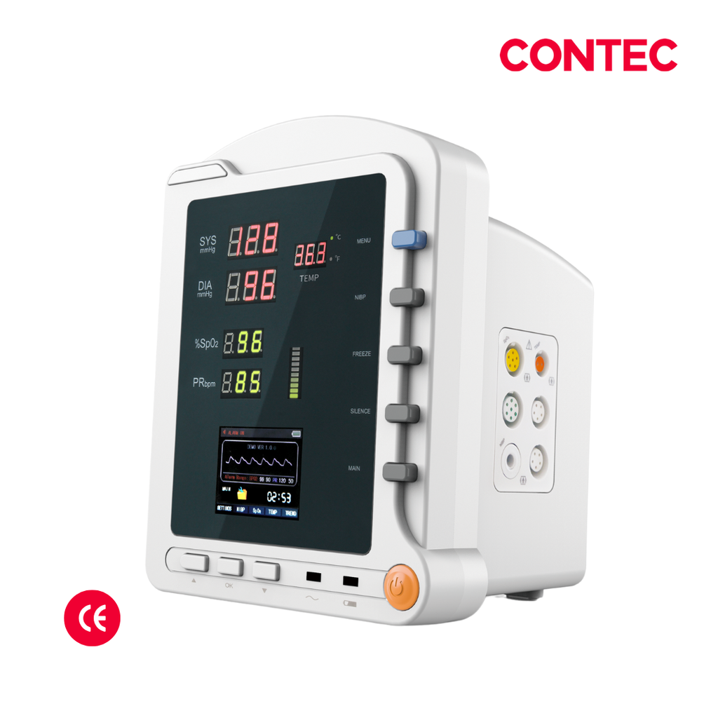 Monitor de signos vitales NibP - SpO2, temp. Contec cms5100