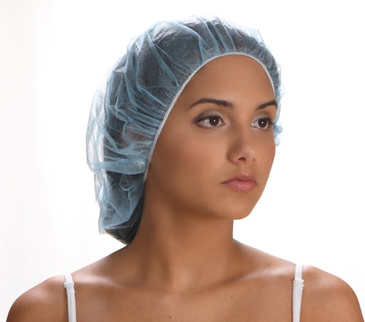 Gorro quirurgico enfermera, 16gr Plano, Azul, (pqt x 100), Surgical