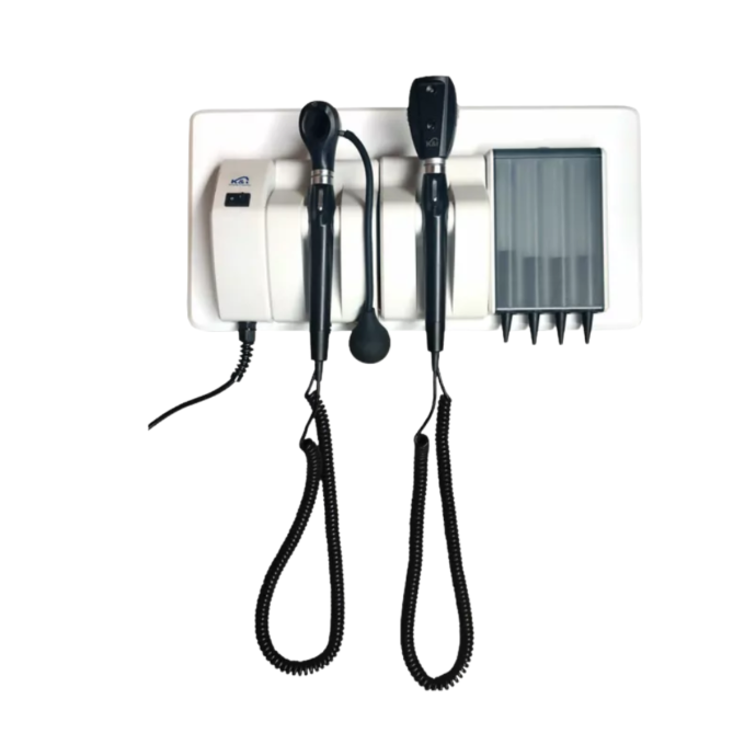Set de diagnostico de pared, otoscopio y oftalmoscopio. KI