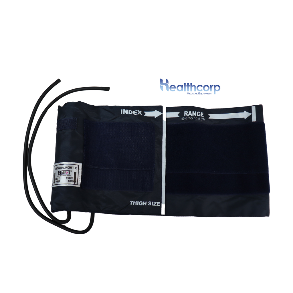 Brazalete adulto para tensiometro aneroide 2 tubos, 40 - 66cm, talla xgrande. KI