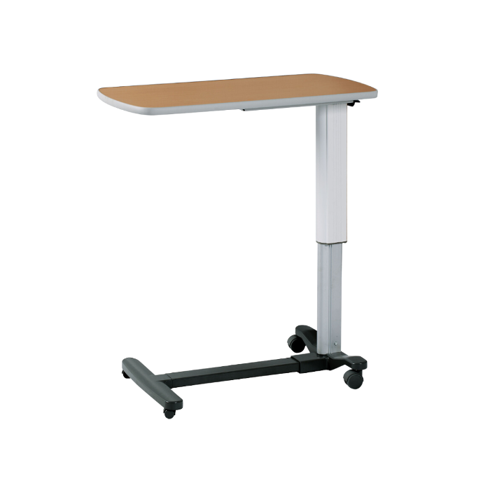 Mesa de alimentación, neumática, tablero madera.