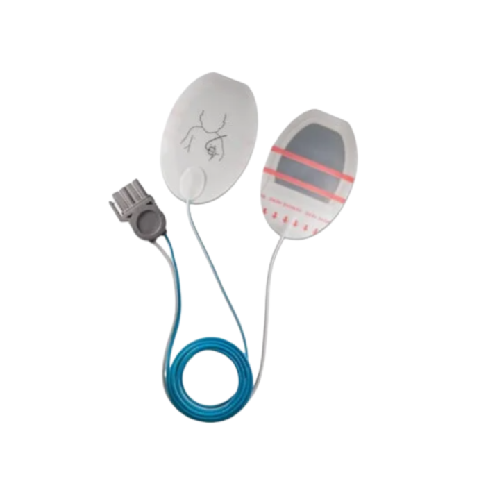 ElectroPads pediatrico para desfibrilador, conector Quik-Combo para Comen, Mindray, Advanced. Skintact.