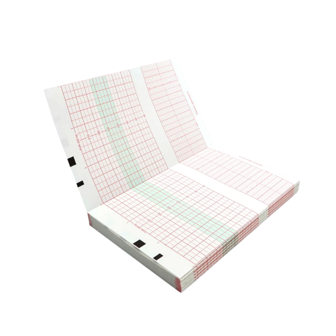 Papel térmico para monitor fetal, Z-fold,150mm x 90mm-150 pag.