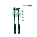 Set de diagnostico de pared luz LED. Oftalmoscopio coaxial y Otoscopio macroview, Welch allyn