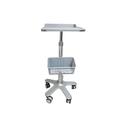 Coche de transporte equipos, ABS - Aluminio, altura regulable. Viamed