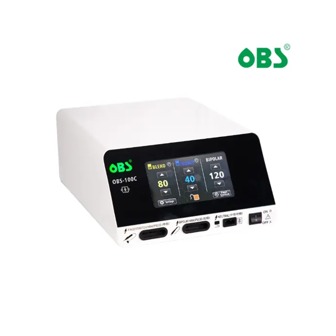 Electrobisturi 120watts, dual radio frecuencia, monopolar, bipolar, pantalla LCD. OBS 