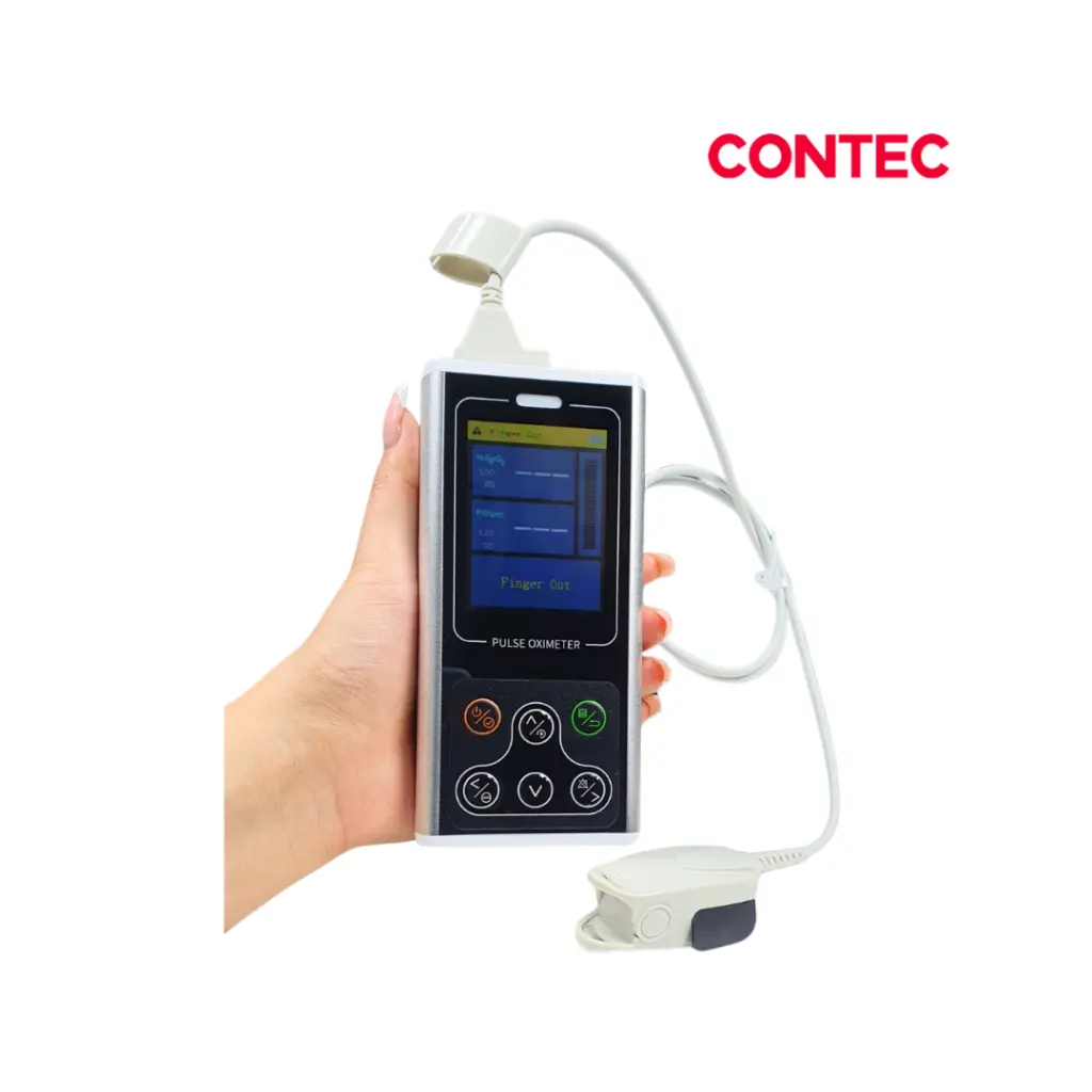 Oximetro de pulso de portatil profesional, recargable. Contec 