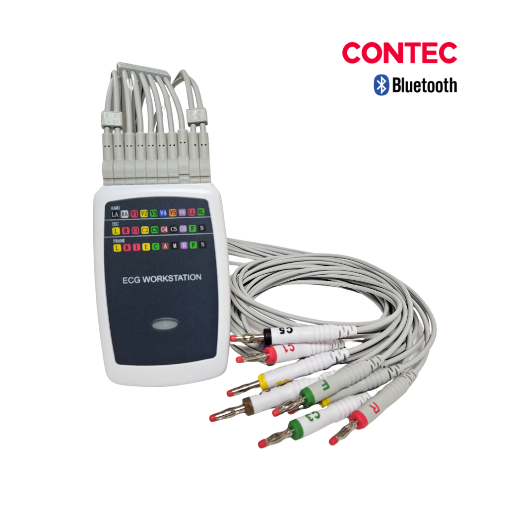 Electrocardiografo - estación de trabajo de ECG inalambrico, Contec 
