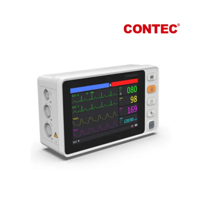 Monitor multiparametros portatil Veterinario, 5", Contec