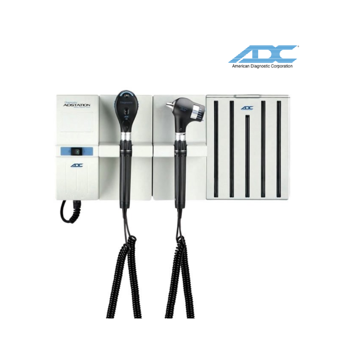 Set de diagnostico de pared 3.5v, otoscopio+oftalmoscopio+porta especulas. Diagnostix, ADC