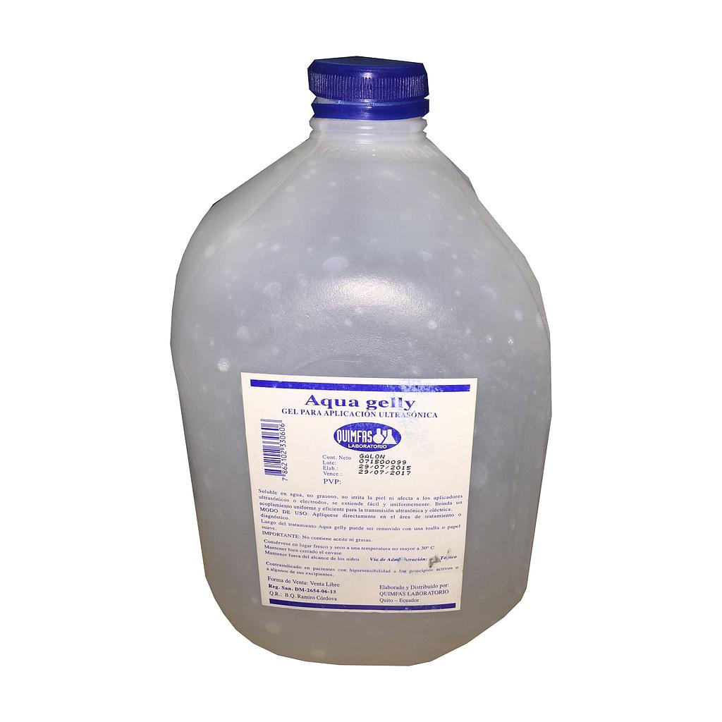 Gel de ultrasonido Aqua Gelly, (galon), Quimfas