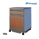Mesa de noche, ABS, color madera, Advanced