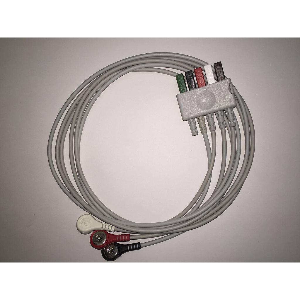 ECG cable troncal para 3 leads 12 pines TPU AHA. para D100, Advanced / Mindray