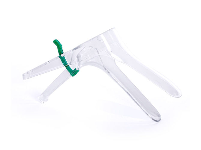 Especulo vaginal descartable, medium, Caricia