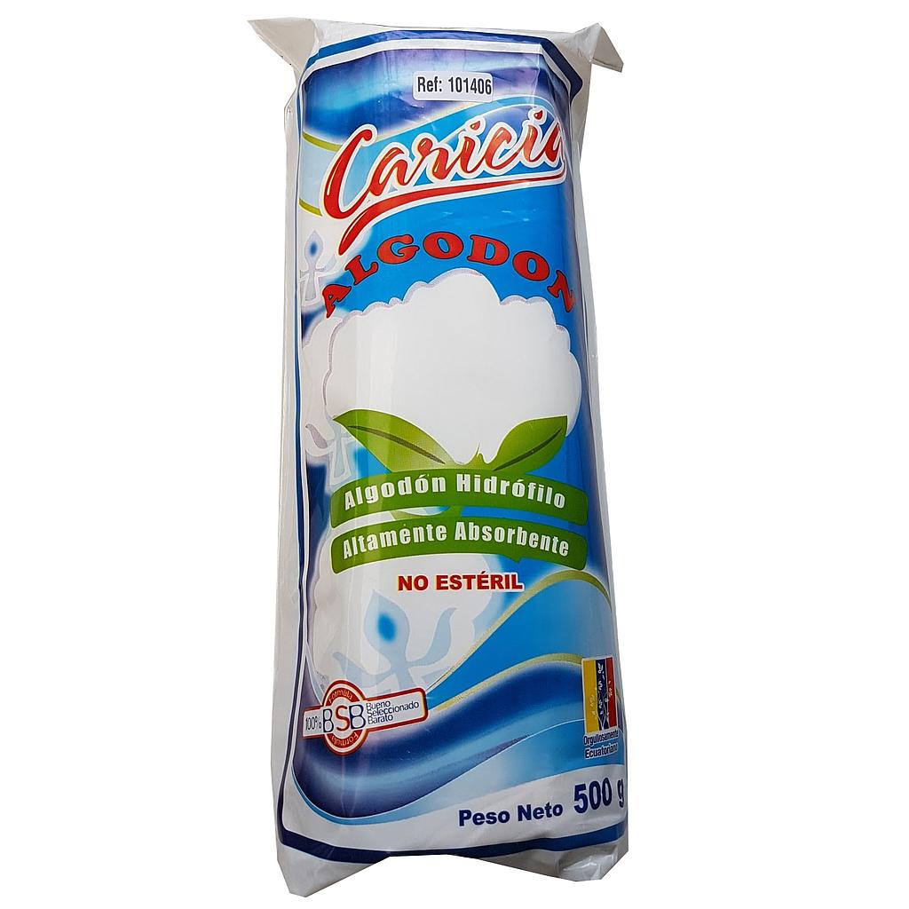 Algodon hidrofilo 500 grms. seccionado, Caricia