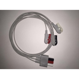 [PM011A040009] ​​ECG cable terminal 3 leads, Neo, clip, TPU, AHA to D100, Advanced / Mindray