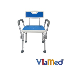 [KI68035BS-ARM] Silla de baño con espaldar y apoyabrazos, K&I