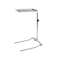 [KI-1843] Mesa de Mayo acero inox, 2 ruedas y soporte, KI