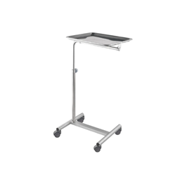 [633340] Mesa de Mayo acero inox, 4 ruedas.