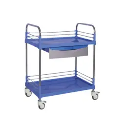 [UT120] Coche de curaciones ABS y acero Inox. 1 cajon. Viamed
