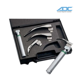 [4079F] Set de laringoscopio, 4 hojas Macintosh, fibra óptica.  ADC