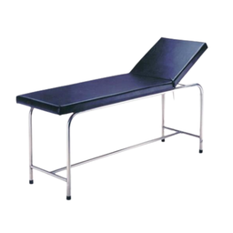 [C032] Camilla de examen, 2 secciones, acero inoxidable.